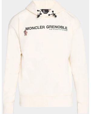 Moncler Apos;S Coordinates Logo Hoodie Sweater - Natural