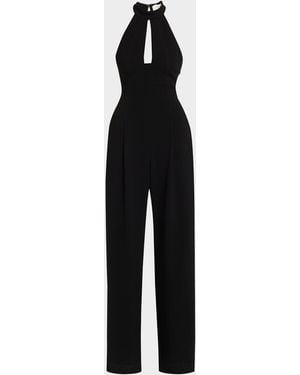 A.L.C. Lucie Wide-Leg Halter Jumpsuit - Black