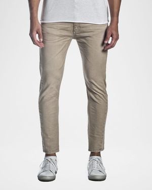Jared Lang Apos;S Skinny Solid Khaki Jeans - Gray