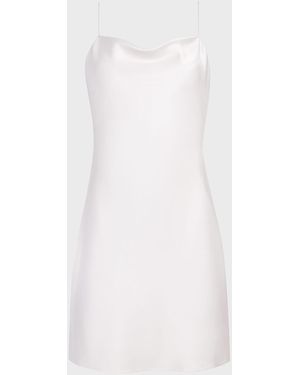 Alice + Olivia Harmony Mini Slip Dress - White