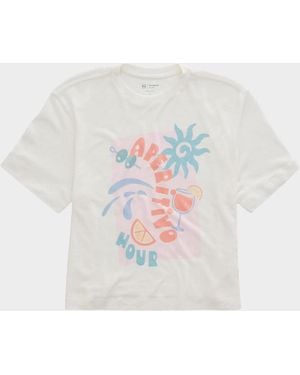 AG Jeans Relaxed Short-Sleeve Tee - White