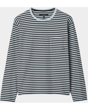 Rag & Bone Apos;S Striped Cotton Boxy T-Shirt - Multicolor