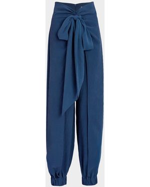 Silvia Tcherassi Felipe Large Bow Balloon Pants - Blue