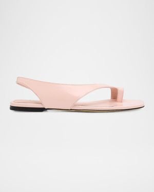 TOTEME Peliz Slingback Nappa Leather Sandals - Pink