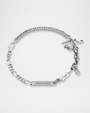 Balenciaga Diy Chain Necklace - Gray