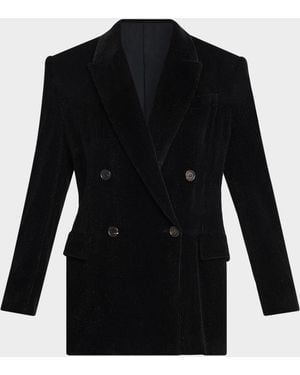 Brunello Cucinelli Sparkling Corduroy Suit-Type Jacket - Black