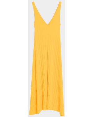 Solid & Striped The Velmira Ribbed Coverup Midi Dress - Yellow
