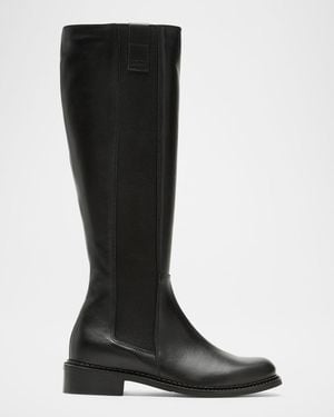 La Canadienne Story Leather Knee-High Boots - Black