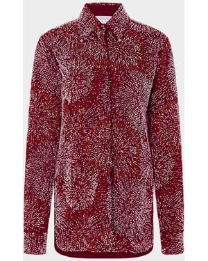 Rabanne Firework Embroidered Button-Down Shirt