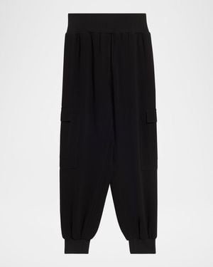 Cinq À Sept Giles Crepe Sweatpants - Black