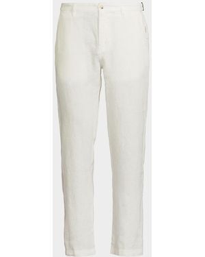 Onia Apos;S Linen Flat-Front Pants - White