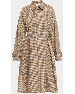 FRAME The Plaid Mac Coat - Natural