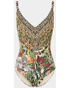 CAMILLA Printed Underwire One-Piece Swimsuit - Multicolor