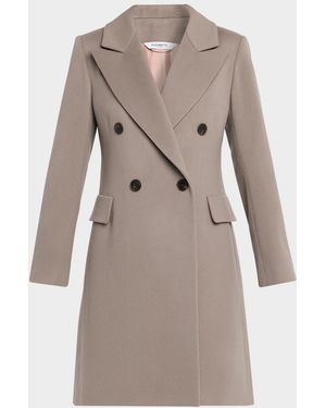 Fleurette Kaia Double-Breasted Italian Wool Jacket - Gray