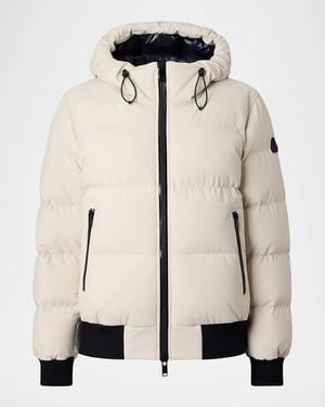 Moose Knuckles Soho Down Bomber Jacket - Natural
