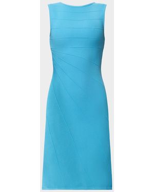 Hervé Léger The Rhea Knee-Length Dress - Blue