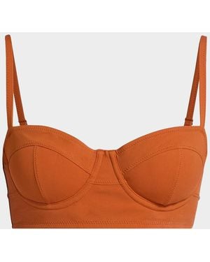 Ulla Johnson Zahara Bra-Cup Bikini Top - Orange