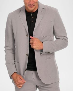 Fisher + Baker Apos;S Collins Cotton-Linen Sport Jacket - Gray