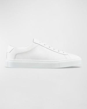 KOIO Capri Tonal Leather Low-Top Sneakers - White