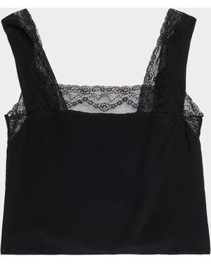 FRAME The Chandelier Crop Top - Black