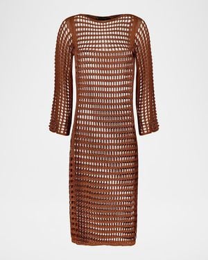 ViX Knit Belle Maxi Dress Coverup - Red