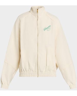 Willy Chavarria Ruff Rider Zip Track Jacket - Natural