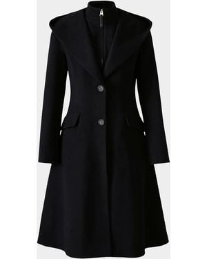 Mackage Gloria Wool Removable Bib Coat - Black
