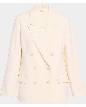 Co. Double-Breasted Tuxedo Jacket - Natural