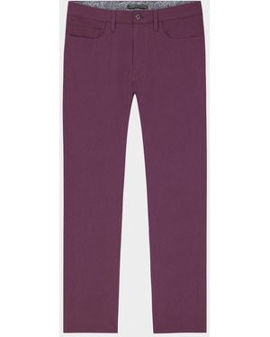 Robert Graham Apos;S Grady Slim Stretch Five-Pocket Pants - Purple