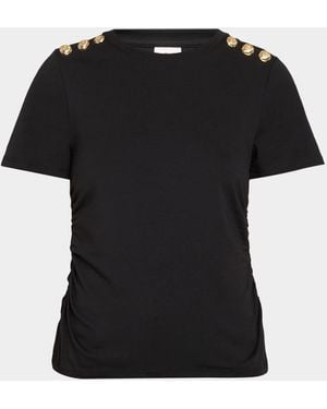 Cinq À Sept Jasper Crewneck Sailor Tee - Black