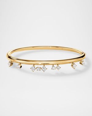 Hearts On Fire Barre 18K Floating Diamond Bangle - White