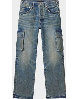 Purple Cargo Vintage Jeans - Blue