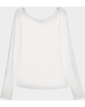 A.L.C. Nala Scoop-Neck Tee - Natural