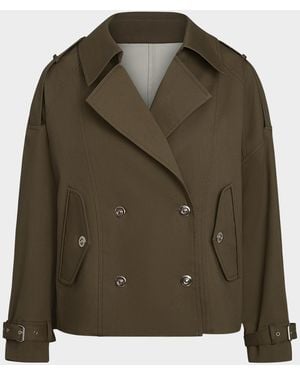 Twp Bogie Short Trench Coat - Green