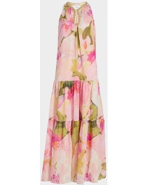 Acler Forever Young Reeman Floral Maxi Dress - Pink
