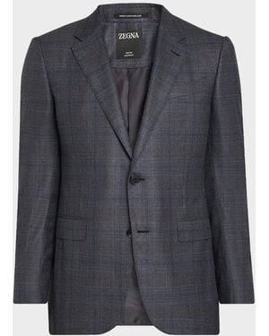 ZEGNA Apos;S 12Milmil12 Wool Single-Breasted Sport Coat - Blue