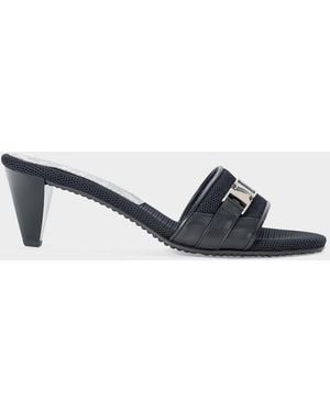 STAUD Veda 60Mm Mesh Slip-On Sandals - Blue