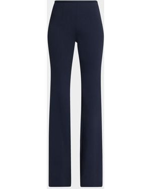 Michael Kors Brooke Mid-Rise Bootcut Pants - Blue