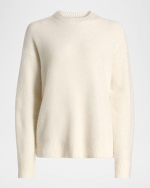 Vince Boiled Cashmere Crewneck Sweater - Natural