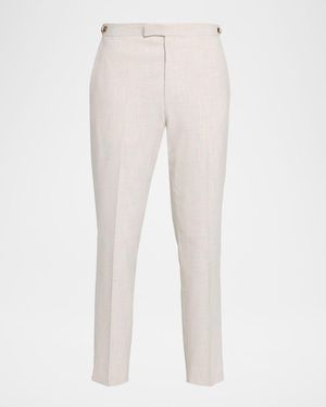 Reiss Kai Hairline Stripe Tapered Pants - White