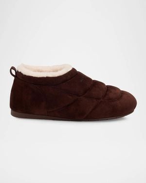 Marc Jacobs The Aspen Suede Low-Top Booties - Brown