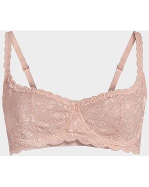 Cosabella Never Say Never Lace Balconette Bra - Pink