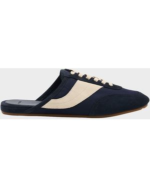 Vince Solstice Suede Sneaker Mules - Blue