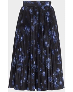 Michael Kors Pleated Circle Skirt - Blue