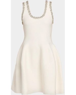 Jonathan Simkhai Leona Embellished Mini Dress - Natural