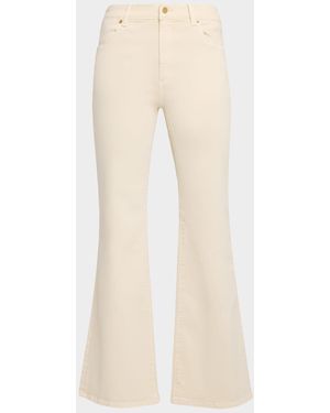 Kobi Halperin Rosie Flare-Leg Stretch Cotton Pants - Natural