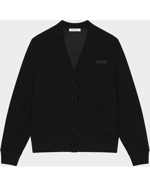 Givenchy Apos;S Lined Cotton Knit Cardigan With Label - Black