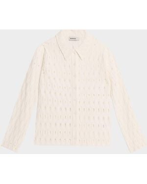 Jonathan Simkhai Ellsworth Open Knit Cardigan - Natural