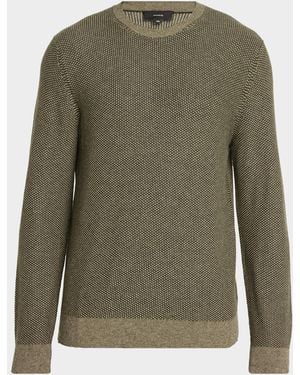 Vince Apos;S Geometric Jacquard Sweater - Green