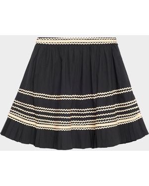 Ulla Johnson Adaleigh A-Line Mini Skirt - Black
